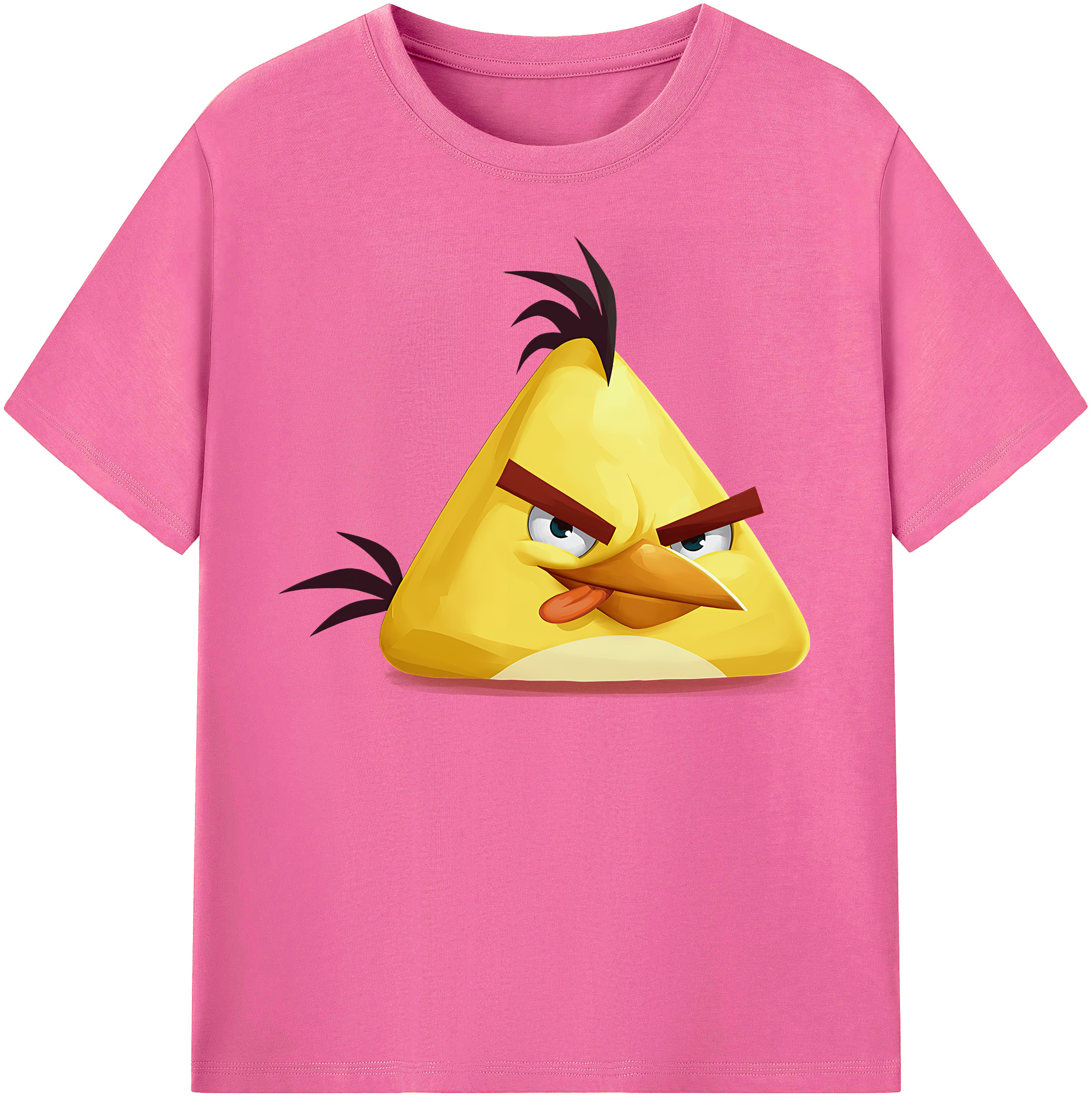 （画像用） Angry Birds アングリーバード レディースカジュアルプリントTシャツ（綿100％）